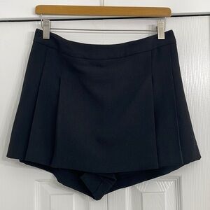Black Pleated Skort